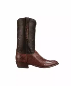 Lucchese-inc Cruz :: Dark Brown + Black Boots