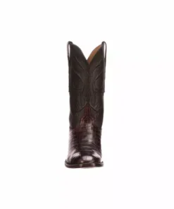 Lucchese-inc Cruz :: Black Cherry + Black
