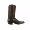 Lucchese-inc Cruz :: Navy + Chocolate Boots