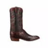 Lucchese-inc Tulip Exotic :: Bordeaux + Navy Boots