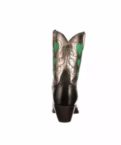 Lucchese-inc Queen Of Hearts :: Black + Pewter BOOTS