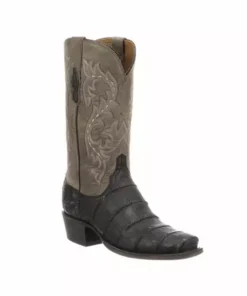 Lucchese-inc Burke :: Black + Charcoal