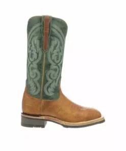 Lucchese-inc Ruth :: Cognac + Green BOOTS