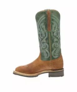 Lucchese-inc Ruth :: Cognac + Green BOOTS