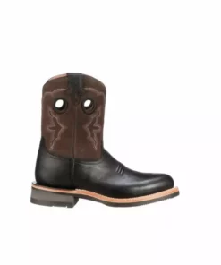 Lucchese-inc Ruth Short :: Black + Chocolate