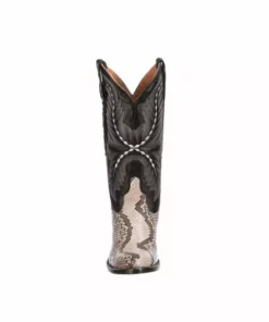 Lucchese-inc Stella :: Black/White + Black BOOTS