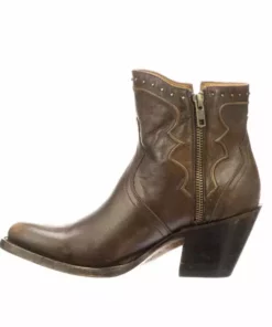 Lucchese-inc Karla :: Maple + Matte Black BOOTS