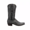 Lucchese-inc Hugo :: Anthracite Grey + Navy Boots