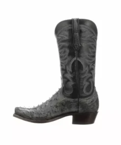 Lucchese-inc Hugo :: Anthracite Grey + Navy Boots