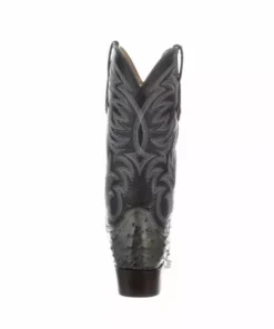 Lucchese-inc Hugo :: Anthracite Grey + Navy Boots