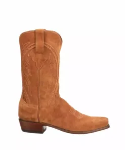 Lucchese-inc Jessie Suede :: Cognac + Rust Boots