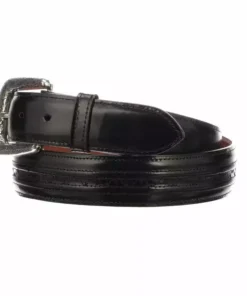 Lucchese-inc Belts Hobby Stitch Goat :: Black