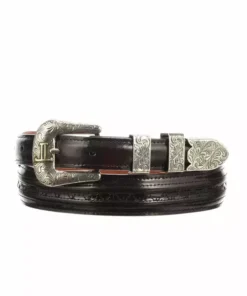 Lucchese-inc Belts Hobby Stitch Goat Tapered :: Black Cherry