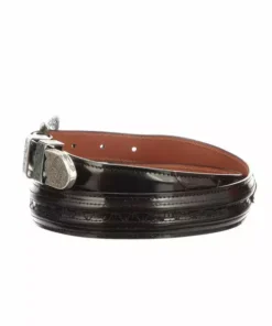 Lucchese-inc Belts Hobby Stitch Goat Tapered :: Black Cherry
