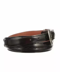 Lucchese-inc Belts Hobby Stitch Goat Tapered :: Black Cherry