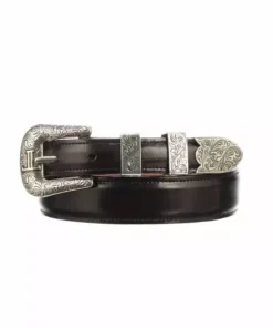 Lucchese-inc Belts Smooth Goat Tapered :: Black Cherry