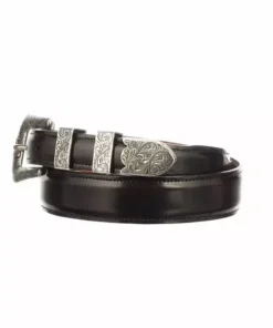 Lucchese-inc Belts Smooth Goat Tapered :: Black Cherry