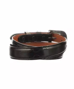 Lucchese-inc Belts Smooth Goat Tapered :: Black Cherry