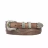 Lucchese-inc Seville Stitch Goat Tapered :: Tan Belts