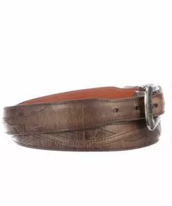 Lucchese-inc Seville Stitch Goat Tapered :: Tan Belts