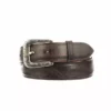 Lucchese-inc Belts Seville Stitch Goat :: Chocolate