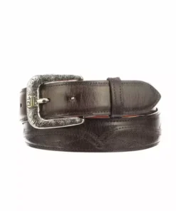 Lucchese-inc Belts Seville Stitch Goat :: Chocolate