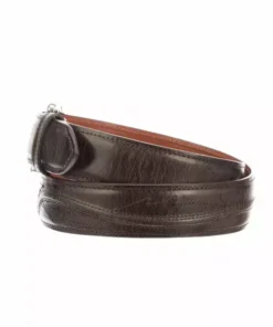 Lucchese-inc Belts Seville Stitch Goat :: Chocolate