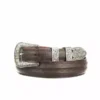 Lucchese-inc Belts Hobby Stitch Goat Tapered :: Chocolate