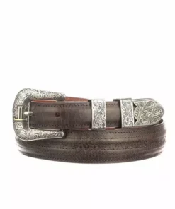 Lucchese-inc Belts Hobby Stitch Goat Tapered :: Chocolate