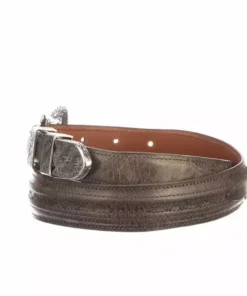 Lucchese-inc Belts Hobby Stitch Goat Tapered :: Chocolate