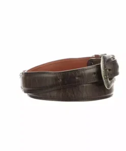 Lucchese-inc Smooth Goat Tapered :: Chocolate Belts