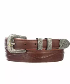 Lucchese-inc Seville Stitch Ranch Hand Tapered :: Cognac Belts