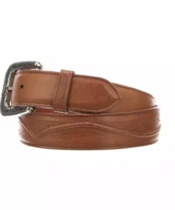 Lucchese-inc Belts Seville Stitch Baby Buffalo :: Cognac