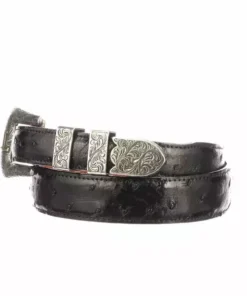 Lucchese-inc Full Quill Ostrich Tapered :: Black