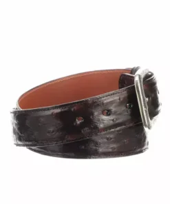 Lucchese-inc Full Quill Ostrich :: Black Cherry