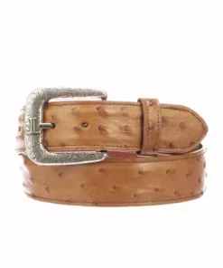 Lucchese-inc Full Quill Ostrich :: Cognac Belts