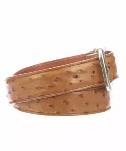 Lucchese-inc Full Quill Ostrich :: Cognac Belts