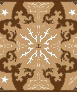 Lucchese-inc Western Silk Scarf :: Tan