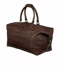 Lucchese-inc Giant Gator Duffel - Small :: Chocolate